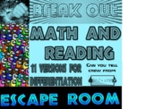 Amung Us (Among Us) ELA and Math escape room bundle