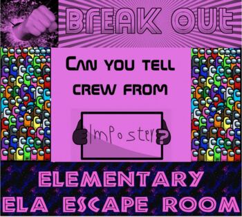 Preview of Amung Us (Among) virtual ELA escape room
