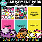 Amusement Park Clipart Bundle | Theme Park Clip Art | Carnival