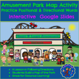 Amusement Park Map Activity: Following Directions Using Po
