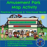 Amusement Park Map Activity: Following Directions using Po