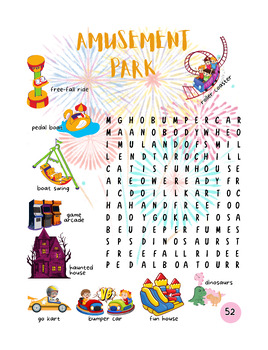 Preview of Amusement Park - Word Search Puzzles