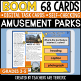 Amusement Parks Nonfiction Reading Boom Cards  - Digital