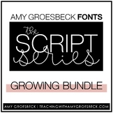 Amy Groesbeck Script Fonts: Bundle