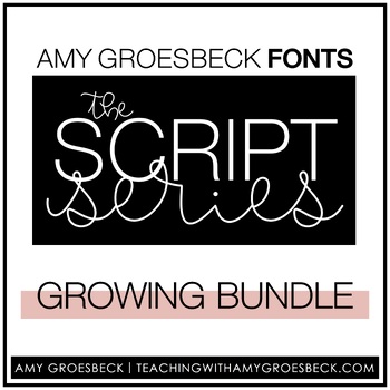 Preview of Amy Groesbeck Script Series Fonts: Bundle