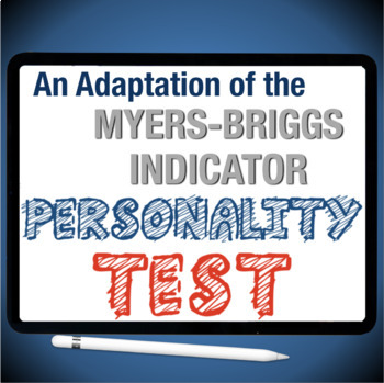Preview of Psychology An Adaptation of the Myers Briggs Personality Test + Google Slides