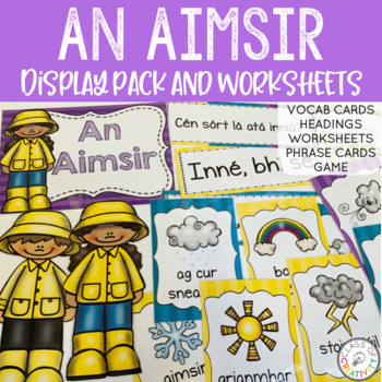 Preview of An Aimsir Irish Display Pack and Worksheets