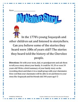 An American Hero-Sequoyah by Miss Kim-The Math Tutor Network | TPT