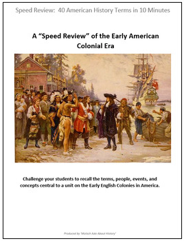 Preview of An American History "Speed Review" of the Early English Colonial Era