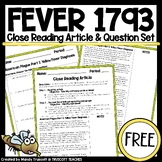 FREEBIE ... Yellow Fever Epidemic of 1793 (NonFiction Supp