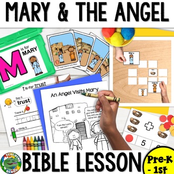 Mary and The Angel Gabriel Bible Lesson & Bible Activities for Sunday ...