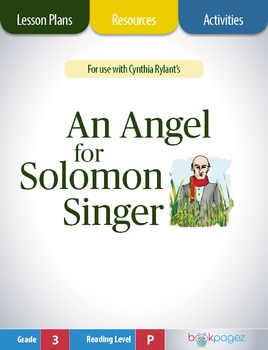 Preview of An Angel for Solomon Singer Lesson Plans & Activities Package,Third Grade (CCSS)