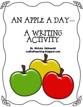 Preview of An Apple A Day Writing Activity