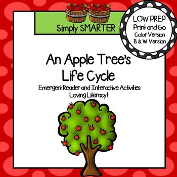 Preview of An Apple Tree's Life Cycle Emergent Reader Book AND Interactive Activities