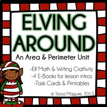 Preview of An Area & Perimeter Christmas Unit: Elving Around
