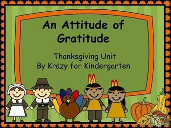 Preview of An Attitude of Gratitude Common Core Aligned Thanksgiving Unit