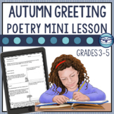 An Autumn Greeting | Poetry Reading Comprehension Lesson