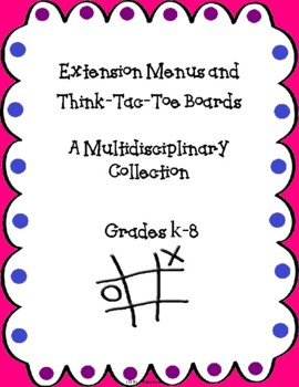 Preview of Differentiated Instruction CCSS STEM Choice Boards & Extension Menus K-8