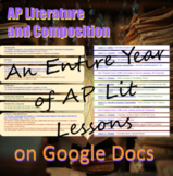 An ENTIRE YEAR of AP Literature Lessons ON GOOGLE DOCS