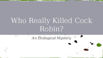 Preview of An Ecological Mystery Novel Study