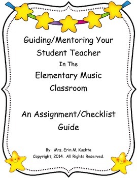 Preview of An Elem. Music Teacher's Guide/Checklist To Hosting A Student Teacher