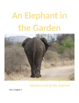 Preview of An Elephant in the Garden Literature Unit