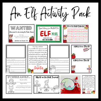 An Elf Activity Pack by Play and Learn - Early Learning Resources