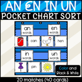 An, En, In, and Un Word Family Pocket Chart Sort