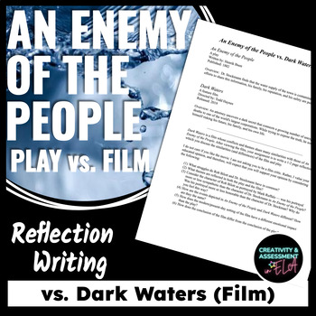 Preview of An Enemy of the People / Dark Waters Film vs. Play Reflection Writing