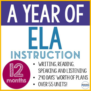 Preview of An Entire Year of ELA Instruction - 12 Months of ELA Curriculum