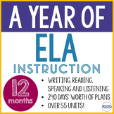 An Entire Year of ELA Instruction - 12 Months of ELA Curriculum