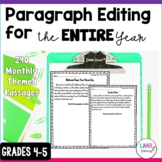 An Entire Year of Editing Paragraph Exercises with Answers