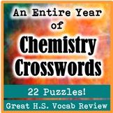 An Entire Year of High School Chemistry Crossword Puzzles (22 Crosswords!)