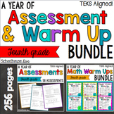 TEKS Math Assessments and Warm Ups 4th Grade