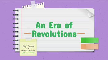 Preview of An Era of Revolutions Unit Bundle