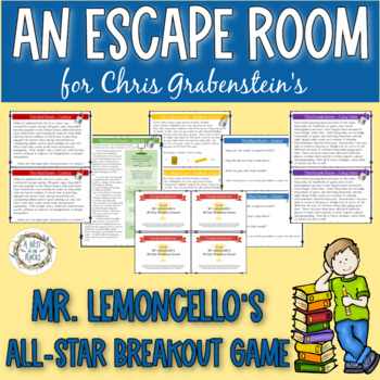 Preview of An Escape Room for Chris Grabenstein's "Mr. Lemoncello's All-Star Breakout Game"
