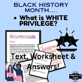 An Exploration of “White Privilege” Worksheets & Answers f