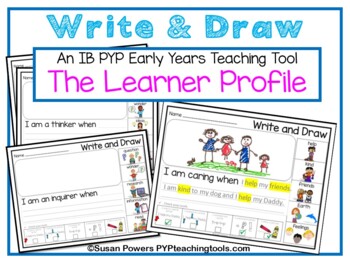 Preview of An IB PYP Learner Profile Write & Draw Activity for Early Years