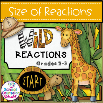 Preview of An INTERACTIVE Guidance Lesson on How Big Are My Reactions, Grades 2-3