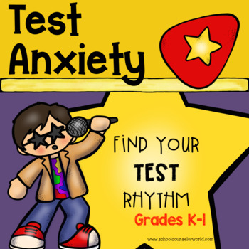 Preview of DIGITAL {PPT + Google Drive} Lesson on Dealing with Test Anxiety, Grades K-1