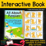 Interactive Book about Puppies | WH-questions and Basic concepts