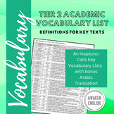 An Inspector Calls: Academic Vocabulary List