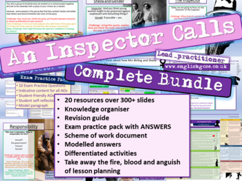 Preview of An Inspector Calls Complete Unit (28 Lessons)