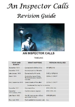Preview of An Inspector Calls FREE Revision and activity booklet