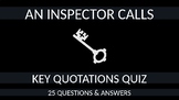 An Inspector Calls Quiz