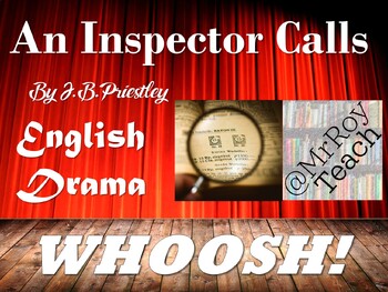 Preview of An Inspector Calls - WHOOSH! English / Drama Activity Woosh