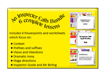 Preview of An Inspector Calls bundle - 6 complete powerpoints and accompanying worksheets