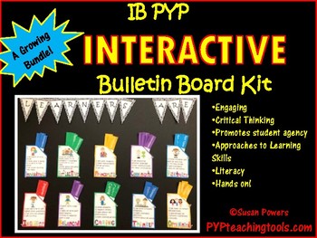 Preview of IB PYP Interactive Learner Profile Bulletin Board Kit