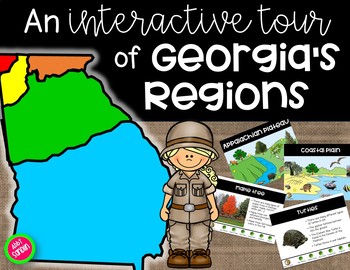 Preview of An Interactive Tour of Georgia's Regions (Now with Google Slides Link)
