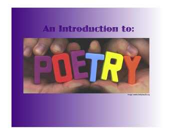 Preview of An Intro to Poetry on the SmartBoard:  A Two-Week Unit Featuring 10 Poetry Forms